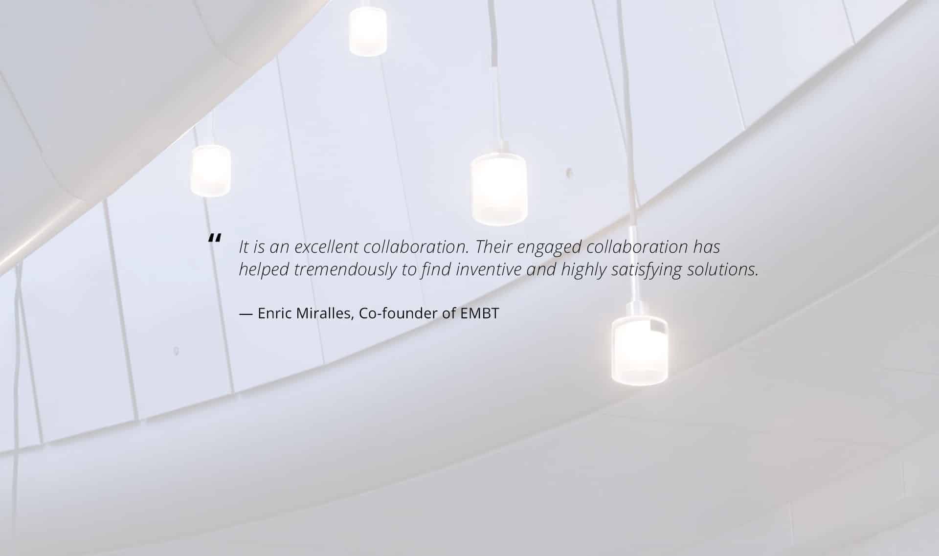 Testimonial about OVI from Enric Miralles, Co-Founder of EMBT